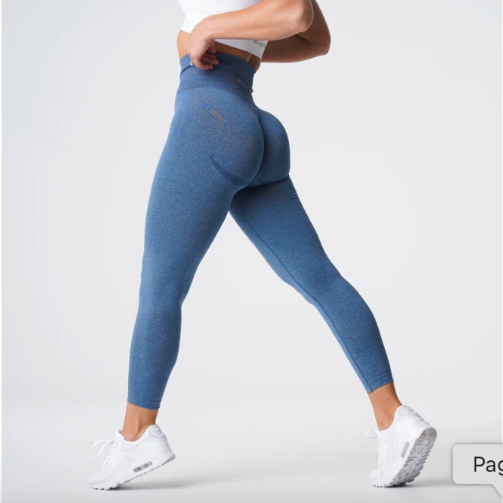 NVGTN Slate Blue Curve Seamless Leggings